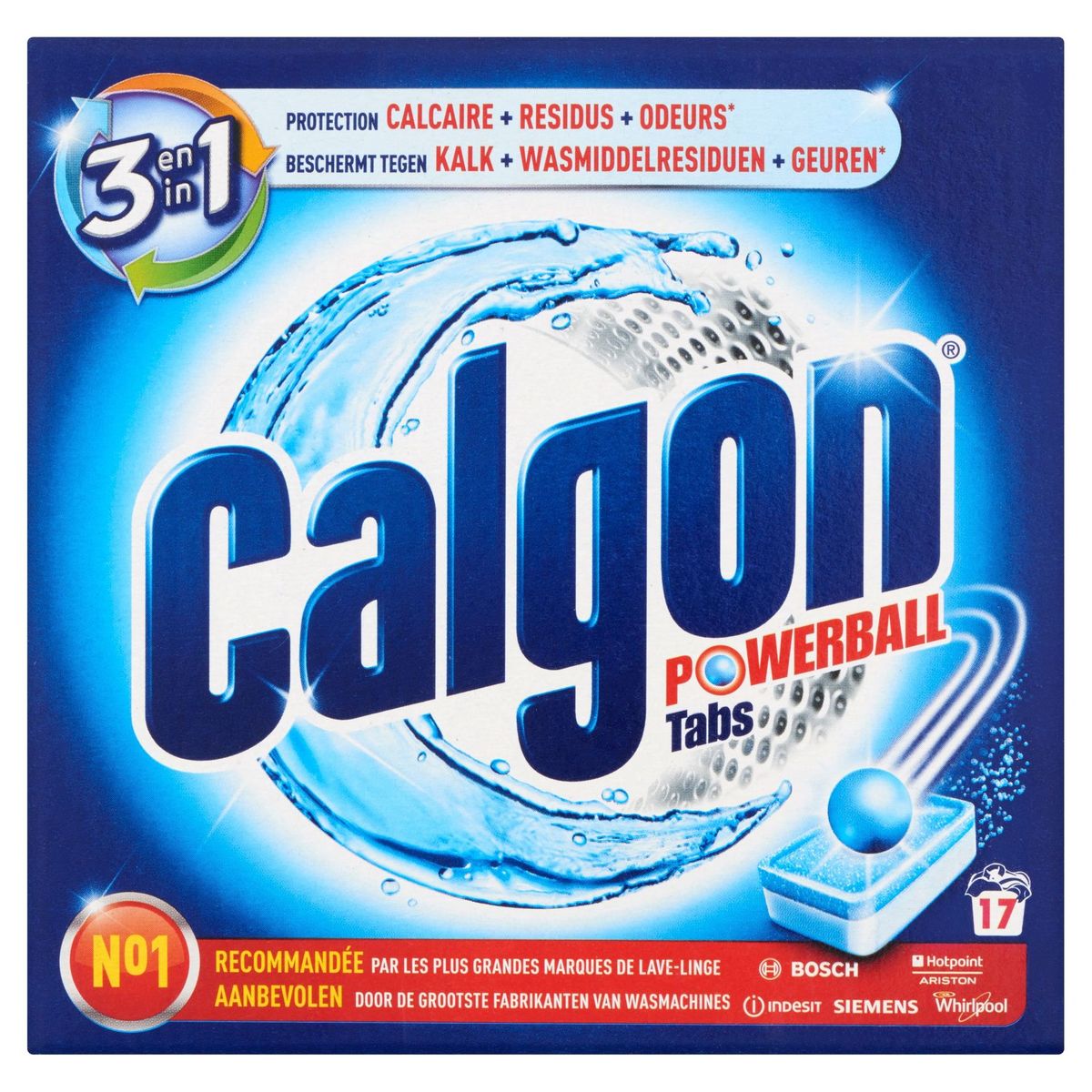 Calgon Tabs 3in1 17 Pièces 221 g