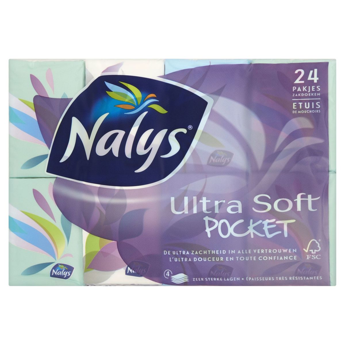 Nalys Ultra Soft Pocket 4 Plis 24 Mouchoirs