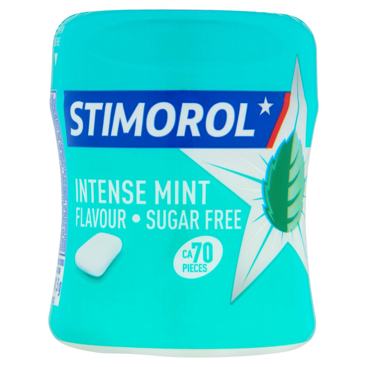 Stimorol Kauwgom Intense Mint Suikervrij Pot 70 stuks