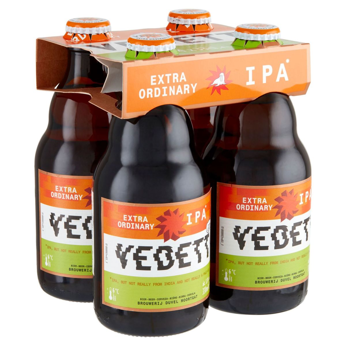Vedett Extra Ordinary Ipa Bière Bouteilles 4 x 330 ml