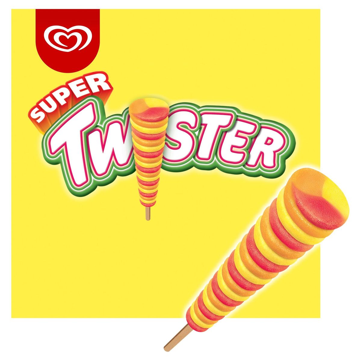 Ola Twister Super Ijs Ananas - Aardbei - Sinaasappel 110 ml