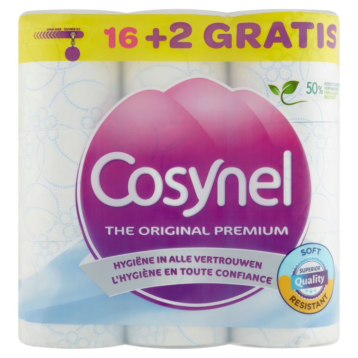 Cosynel The Original Premium Toiletpapier 3 Lagen 16+2 Gratis