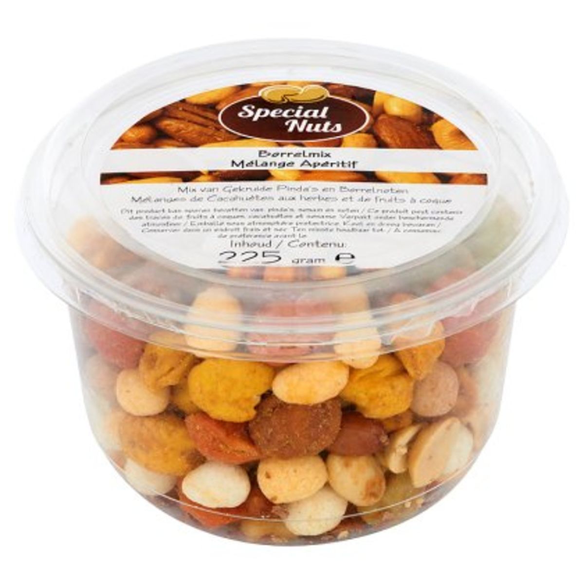 Special Nuts Borrelmix Mix van Gekruide Pinda's en Borrelnoten 225 g