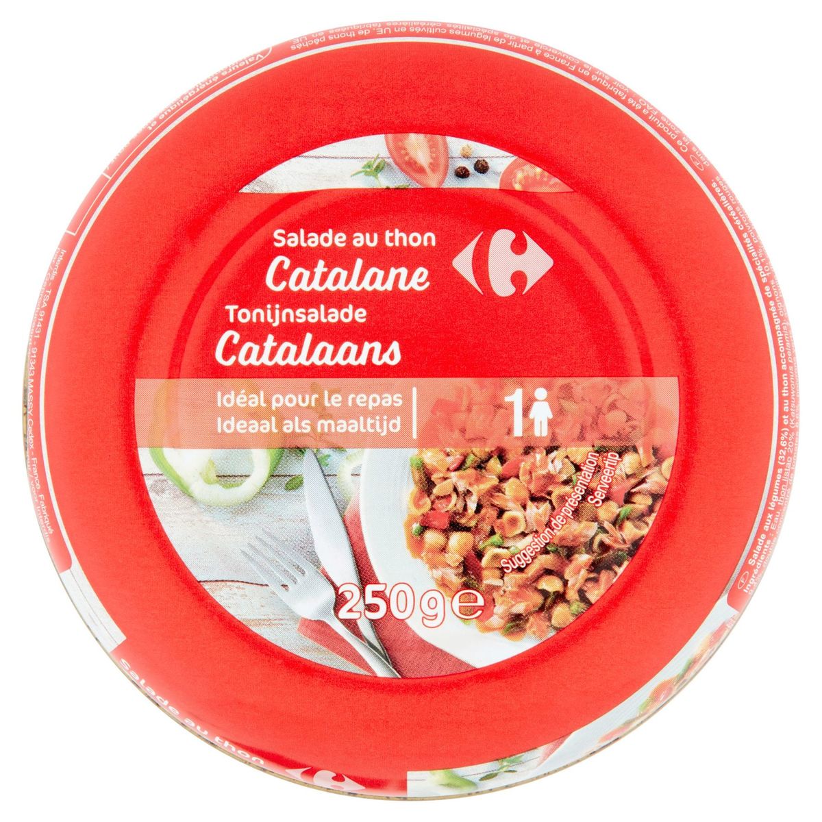 Carrefour Tonijnsalade Catalaans 250 g