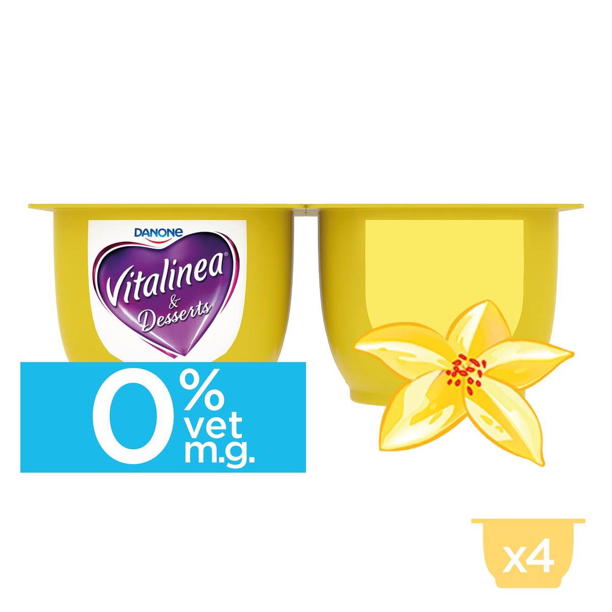Vitalinea Vanille Smaak 4 x 120 g