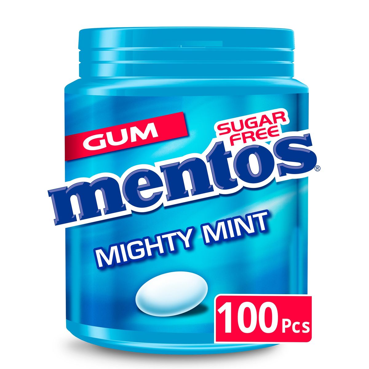 Mentos Chewing Gum Mighty Mint Sugar Free 100 Pièces 150 g