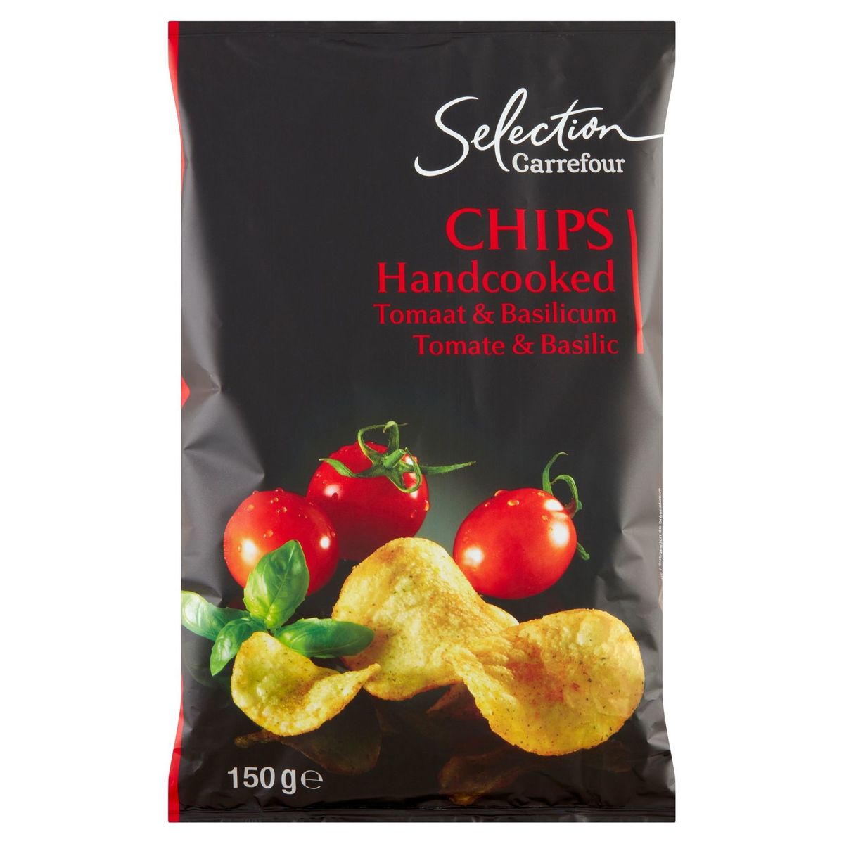 Carrefour Selection Chips Handcooked Tomate & Basilic 150 g Carrefour