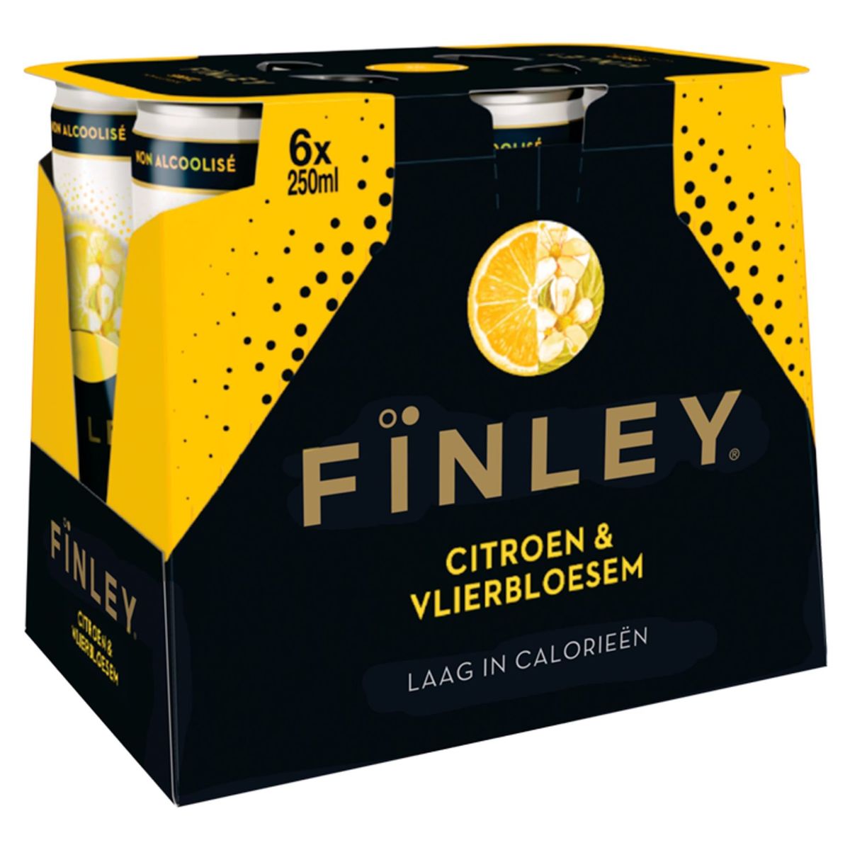 Finley Lemon Elderflower Blik 6 x 250 ml