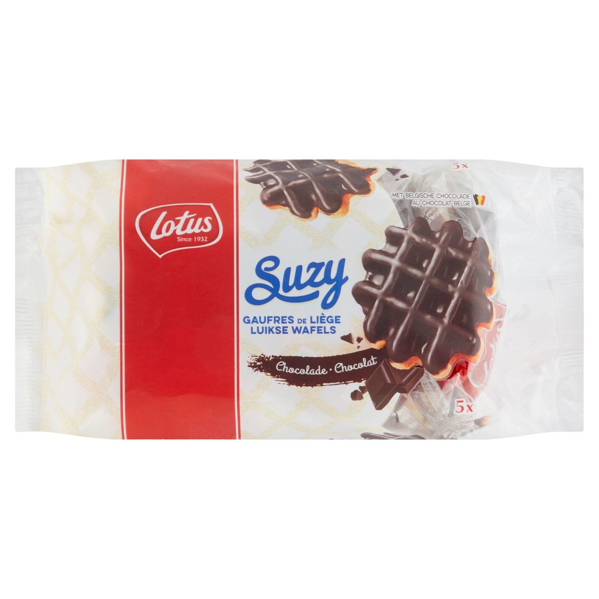 Lotus Suzy Gaufres de Liège Chocolat 5 x 57.5 g