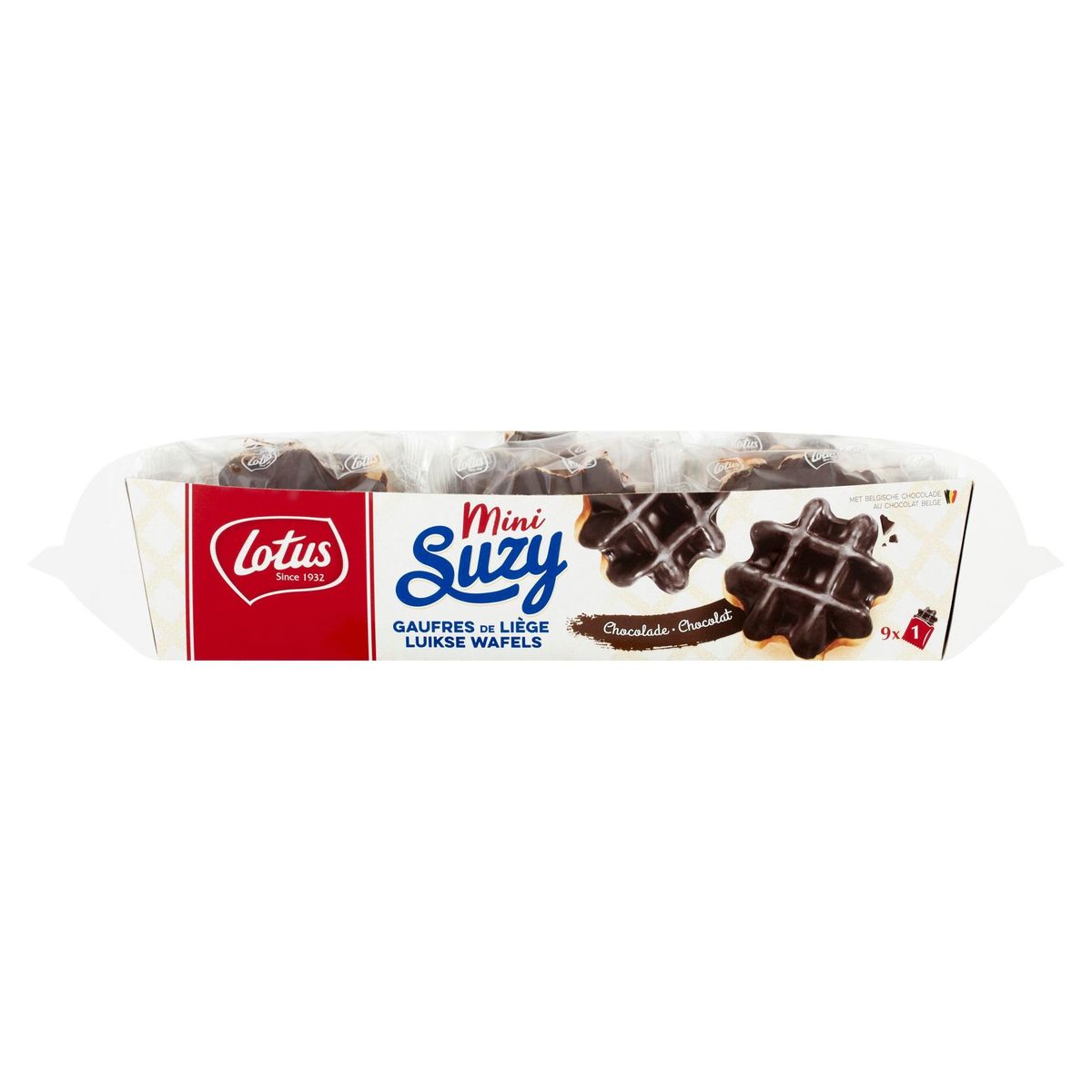 Lotus Mini Suzy Gaufres de Liège Chocolat 9 Pièces 292 g