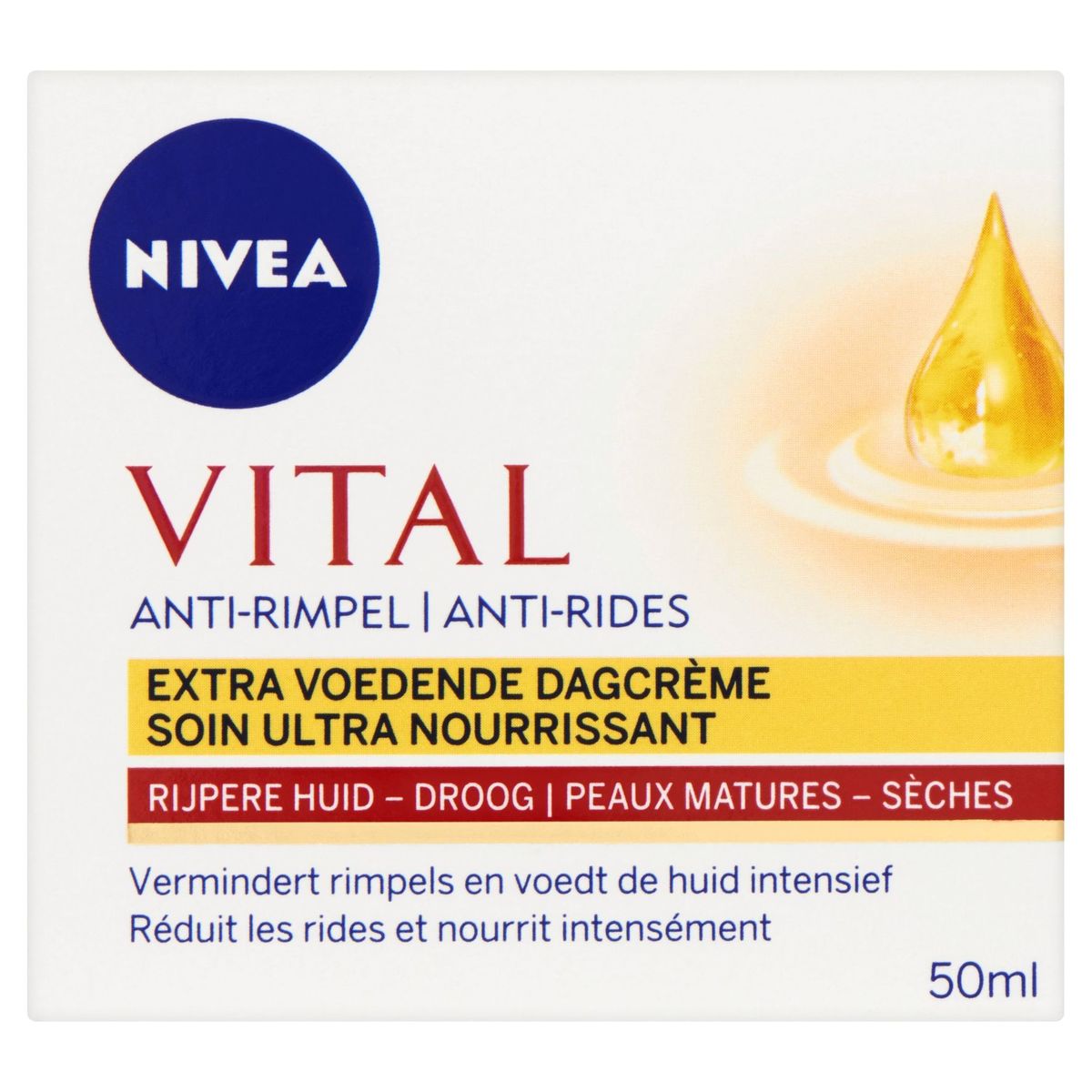 Nivea Vital Anti-Rimpel Extra Voedende Dagcrème Rijpere Huid 50 ml