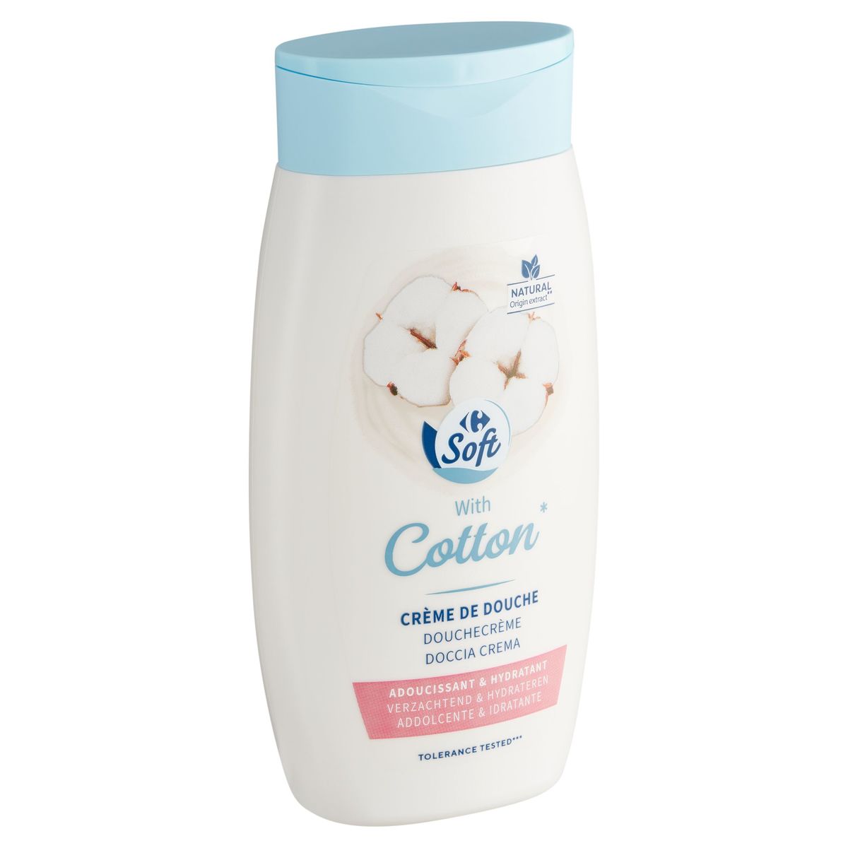 Carrefour Soft Cotton Douchecrème Verzachtend & Hydrateren 250 ml