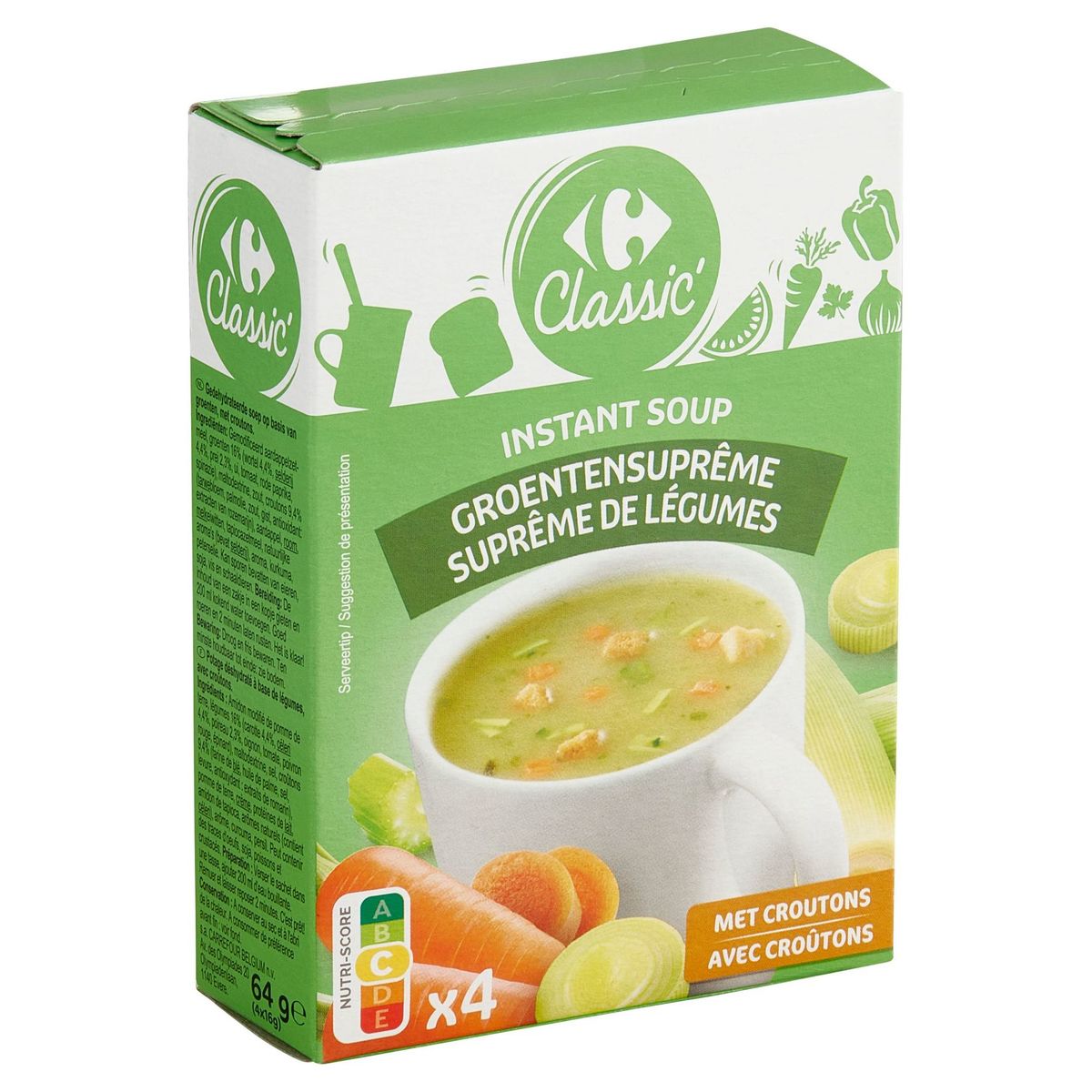 Carrefour Classic' Instant Soup Groentensuprême 4 x 16 g