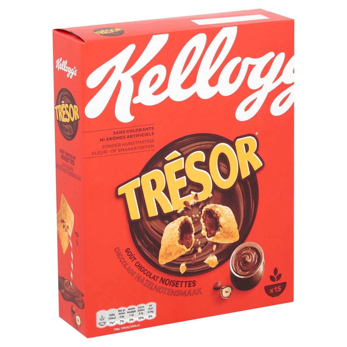 Kellogg's Trésor Chocolade Hazelnotensmaak 450 g