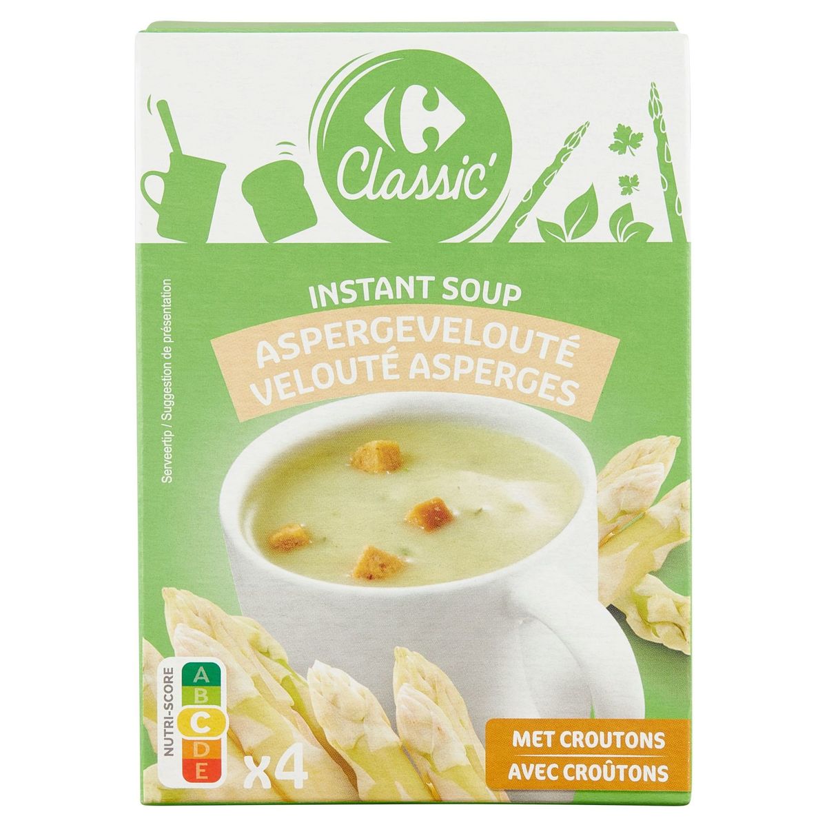Carrefour Classic' Instant Soup Aspergevelouté 4 x 20 g