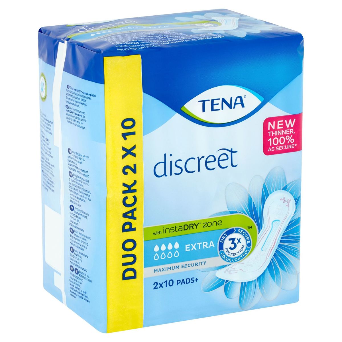 Tena Discreet Extra Duo Pack 2 x 10 Pads+