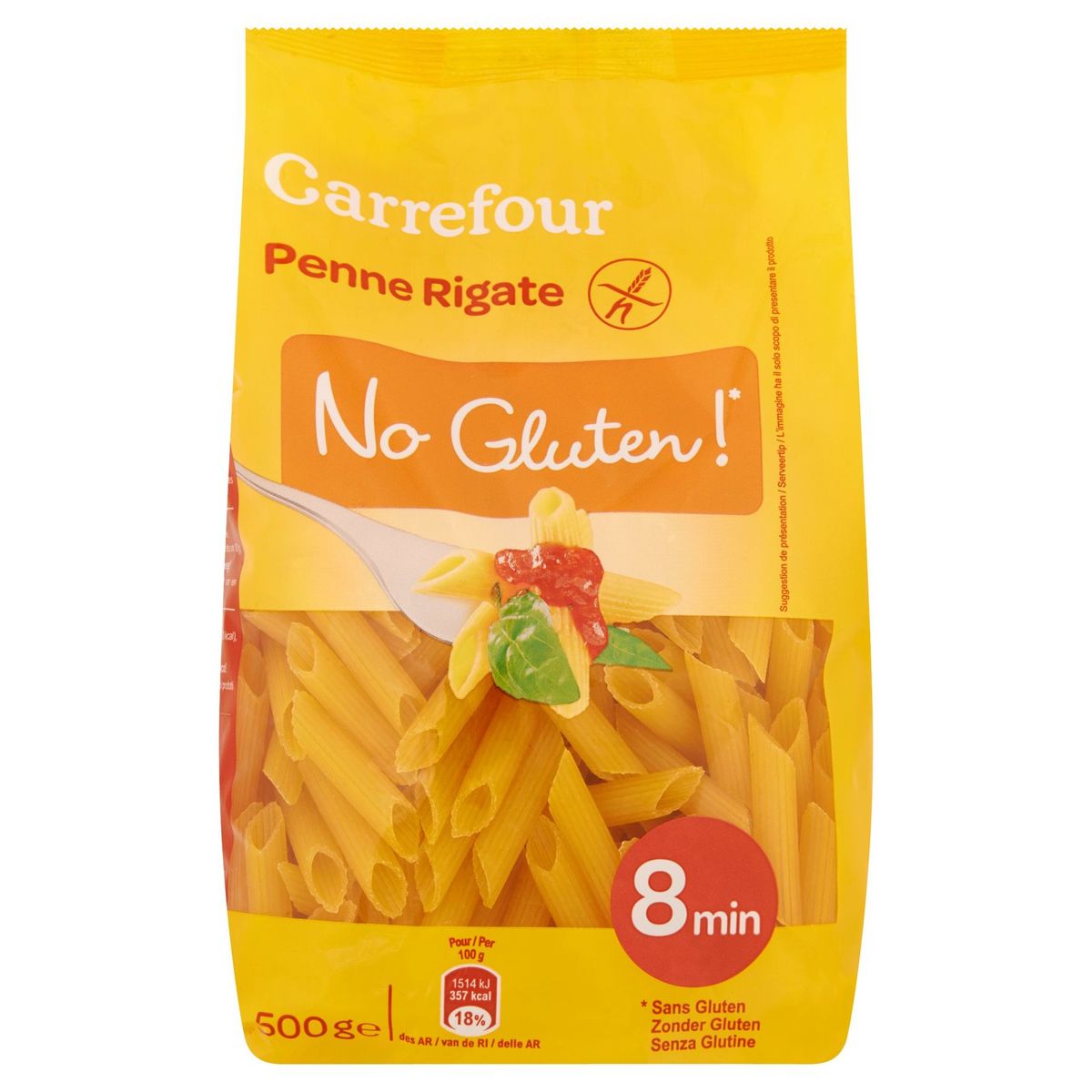 Carrefour Penne Rigate No Gluten! 500 g