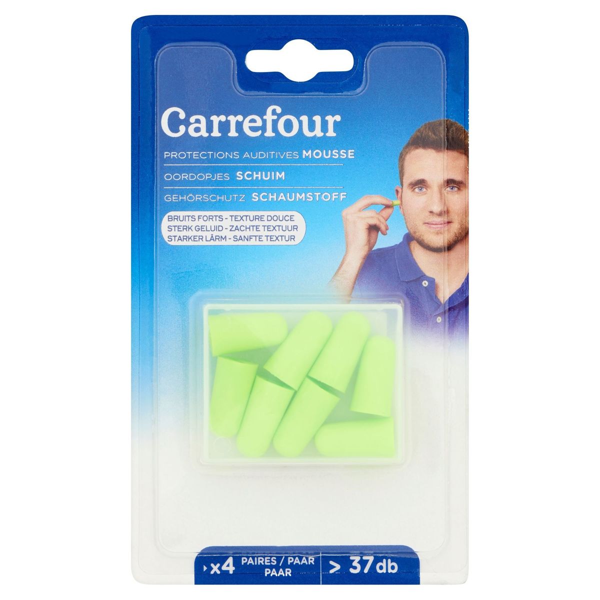 Carrefour Protections Auditives Mousse 4 Paires > 37 db