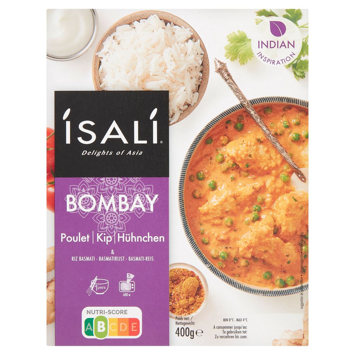 ISALI Bombay Kip & Basmatirijst 400 g