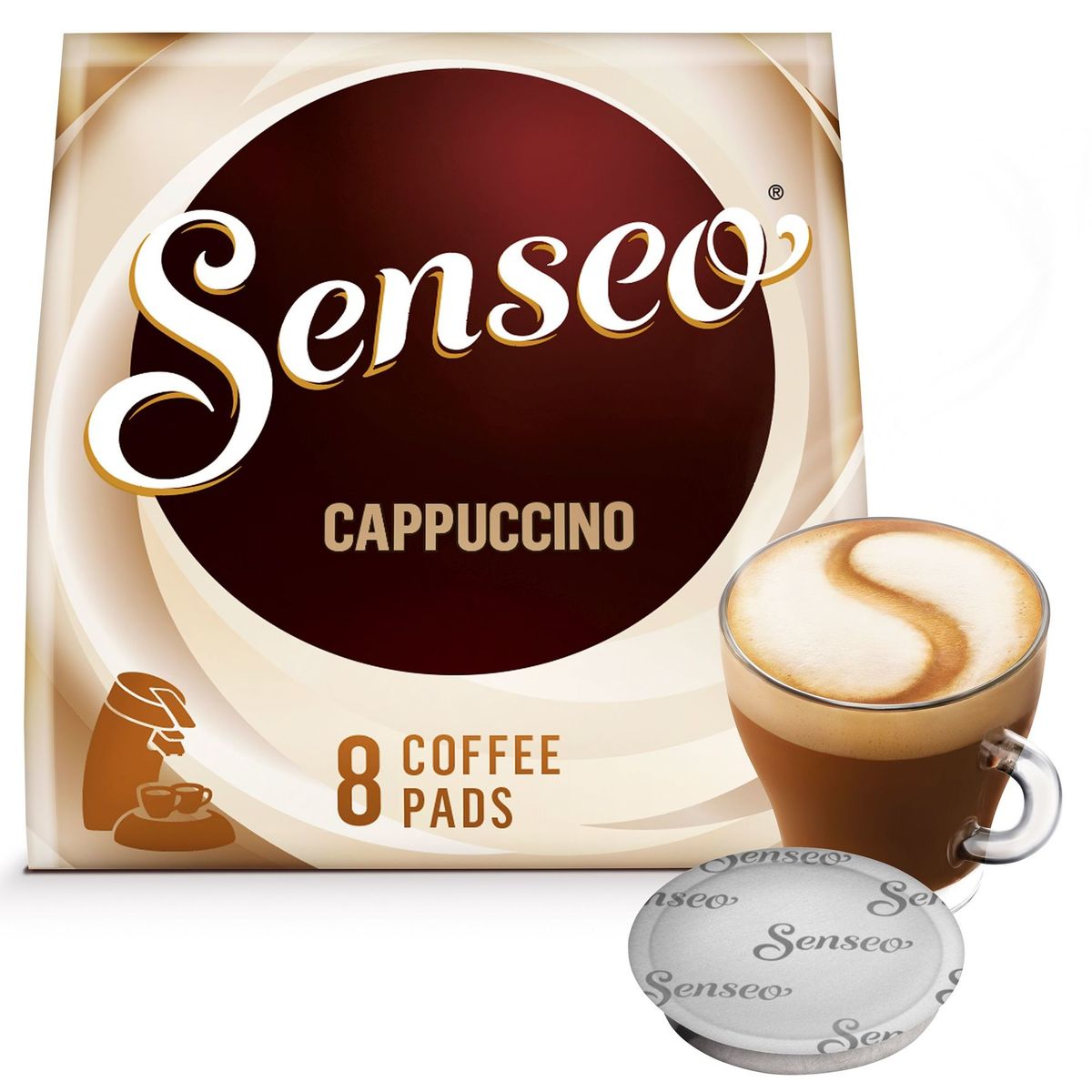 SENSEO Café Dosette Cappuccino 8 Pièces