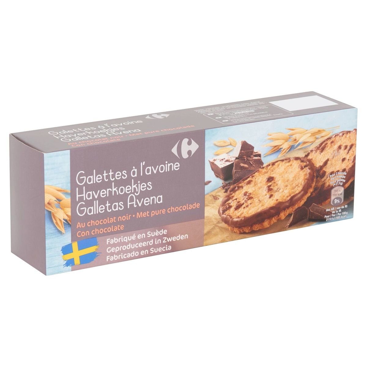 Carrefour Haverkoekjes met Pure Chocolade 150 g