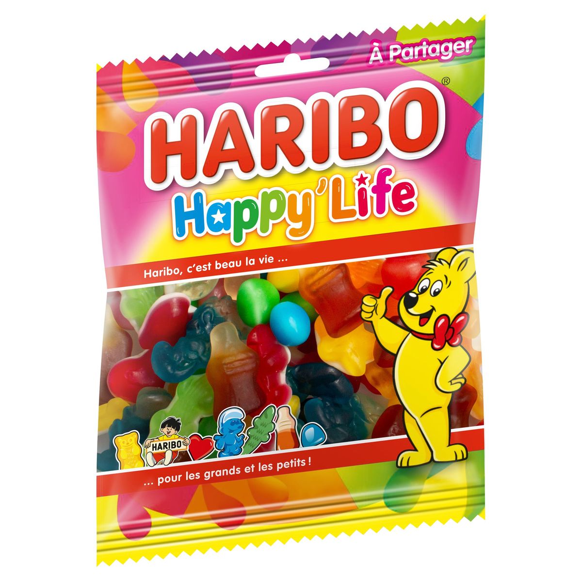 Bonbons à partager Happy Life HARIBO : le paquet de 275 g à Prix Carrefour