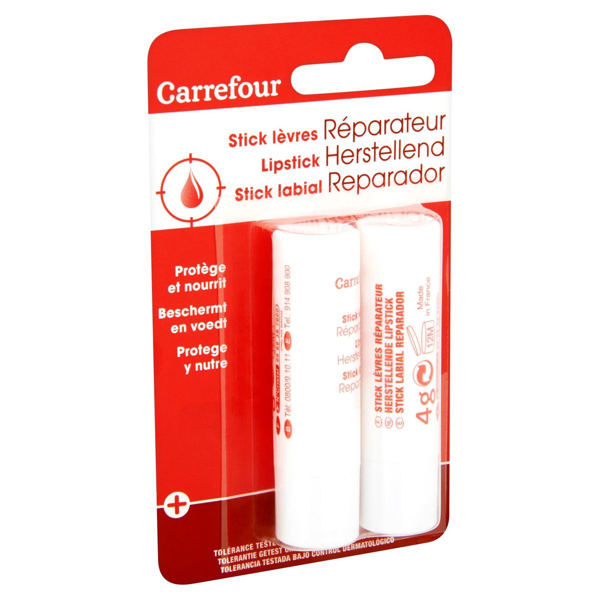 Carrefour Stick lèvres Réparateur 2 x 4 g