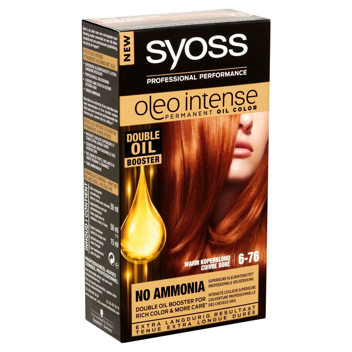 Syoss Oleo Intense Permanent Oil Color 6-76 Cuivre Doré