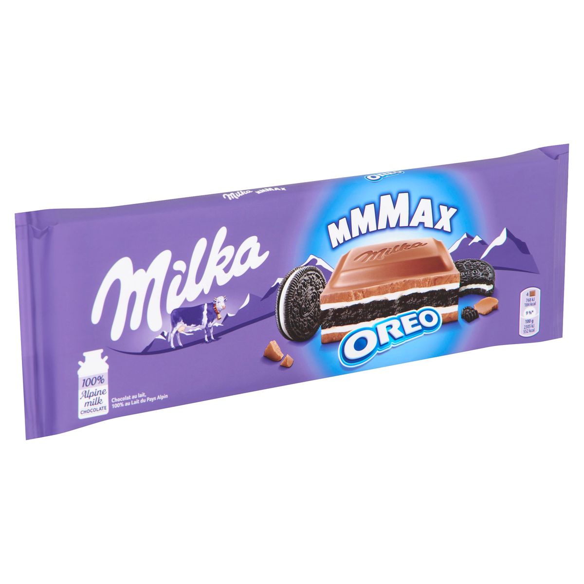 Tablette chocolat au lait et oréo Milka x3 - 100g