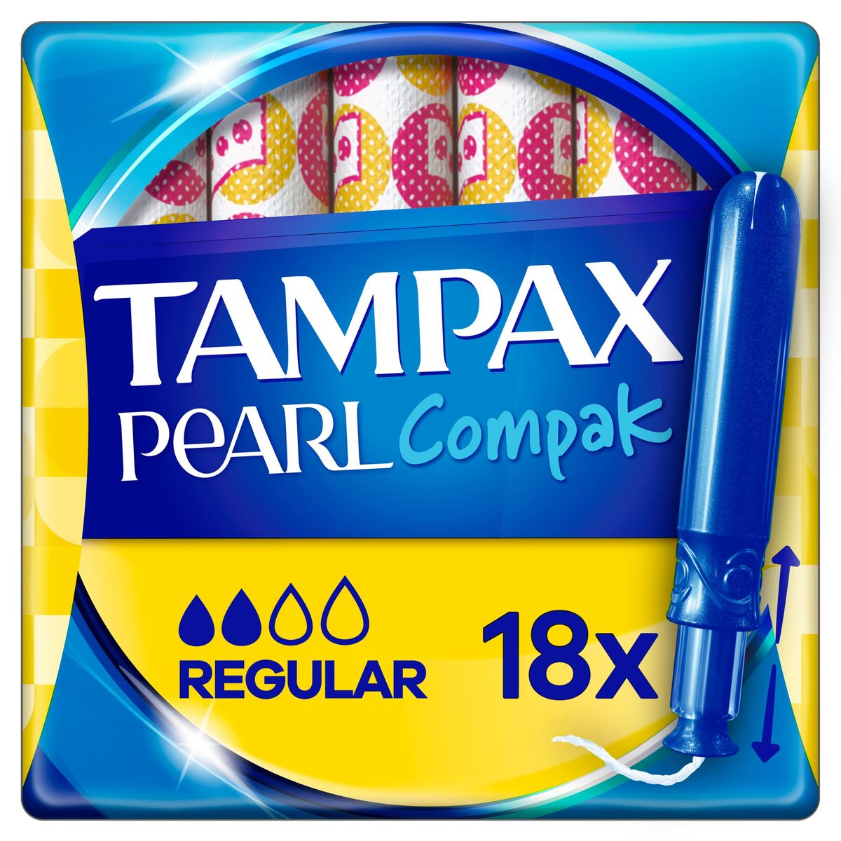 Tampax Pearl Compak RegularTampons Met Inbrenghuls x18