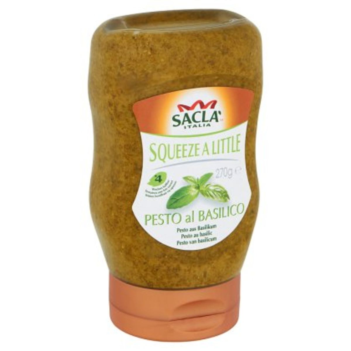 Saclà Squeeze a Little Pesto au Basilic 270 g