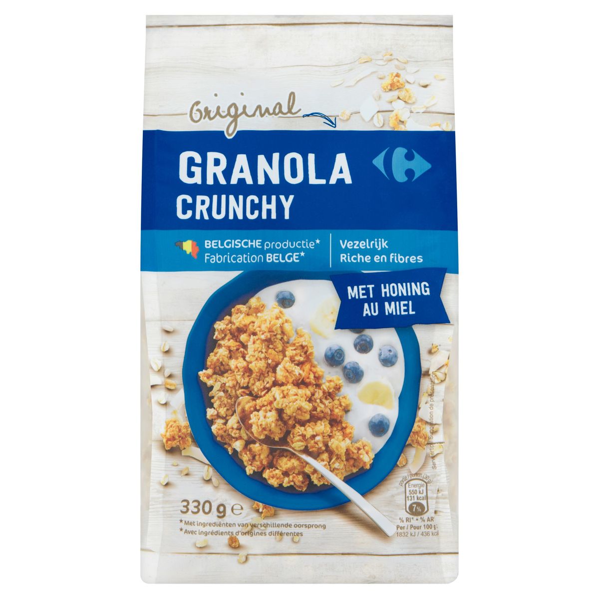 Carrefour Original Granola Crunchy au Miel 330 g