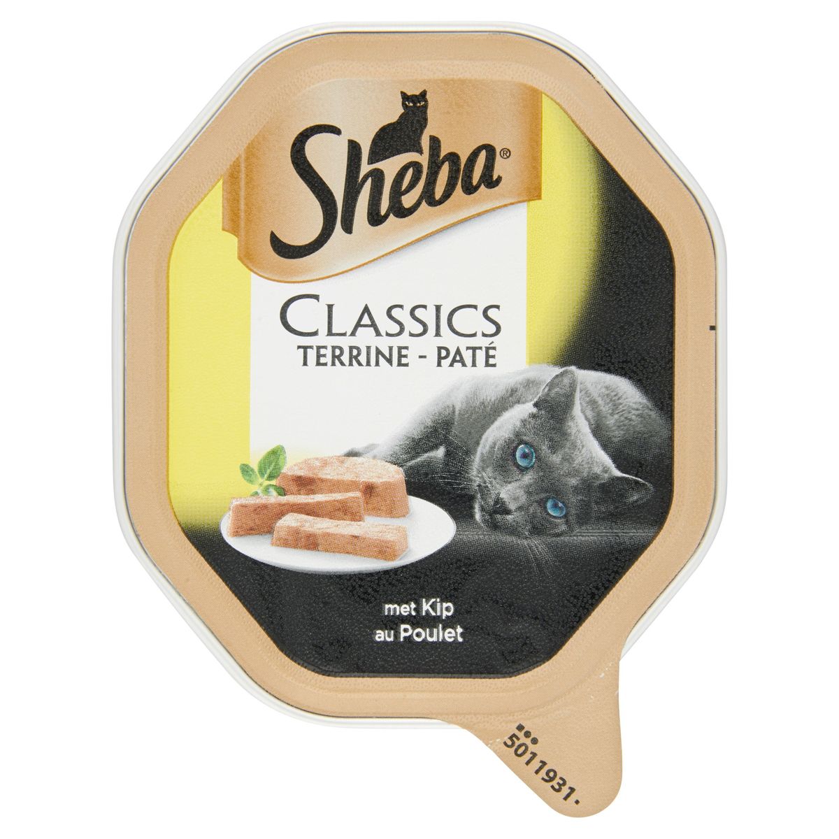 Kattenvoeding Sheba Classics Kuipje Paté met Kip 85 g