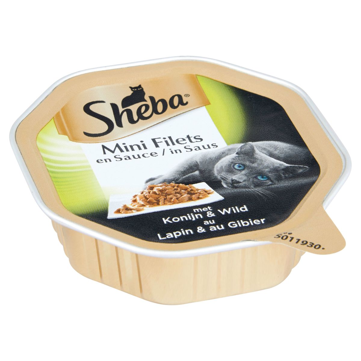 Sheba Mini Filets Barquette en Sauce au Lapin & au Gibier 85 g