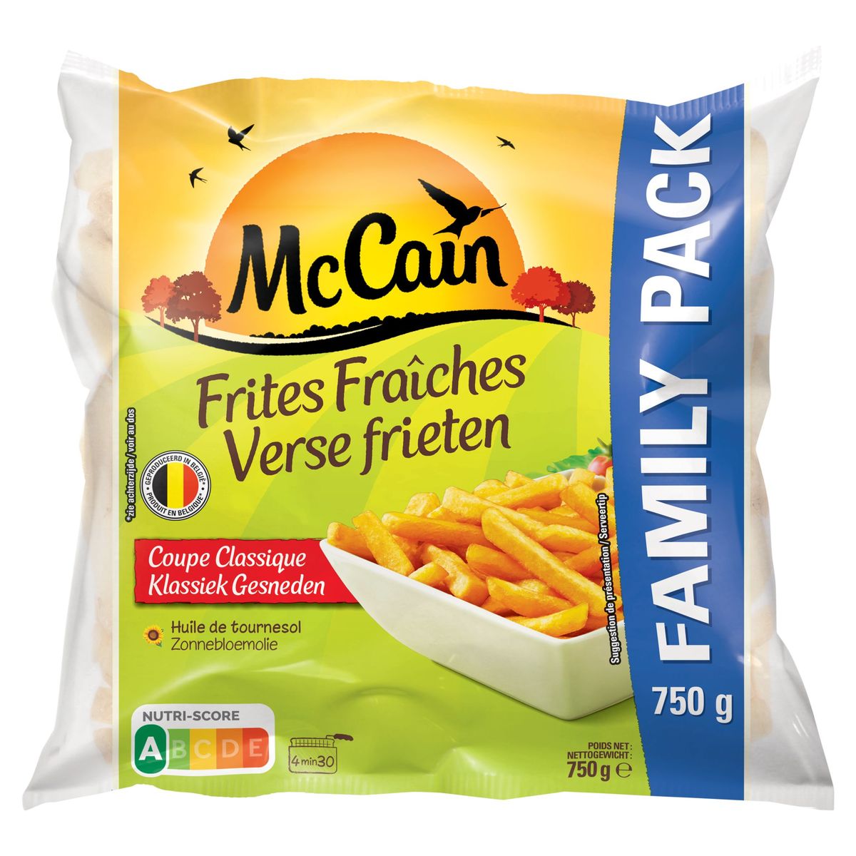 McCain Frites Fraîches Coupe Classique Family Pack 750 g