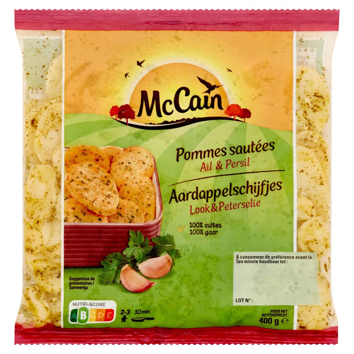 McCain Pommes Sautées Ail & Persil 400 g