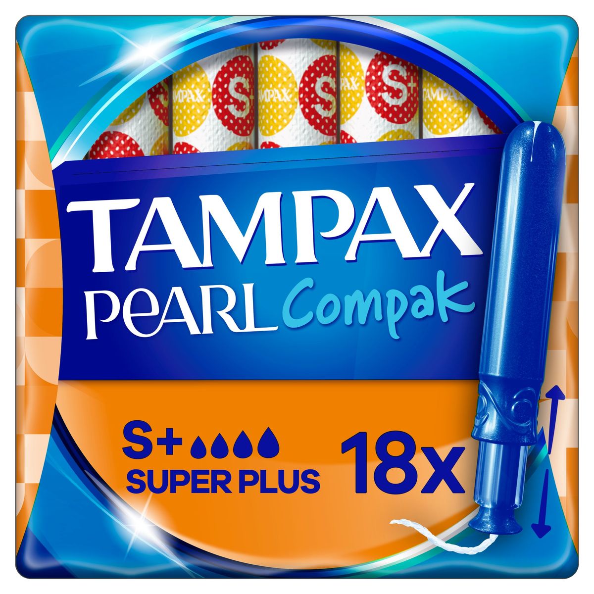 Tampax Compak Pearl Super Tampons Avec Applicateur x18