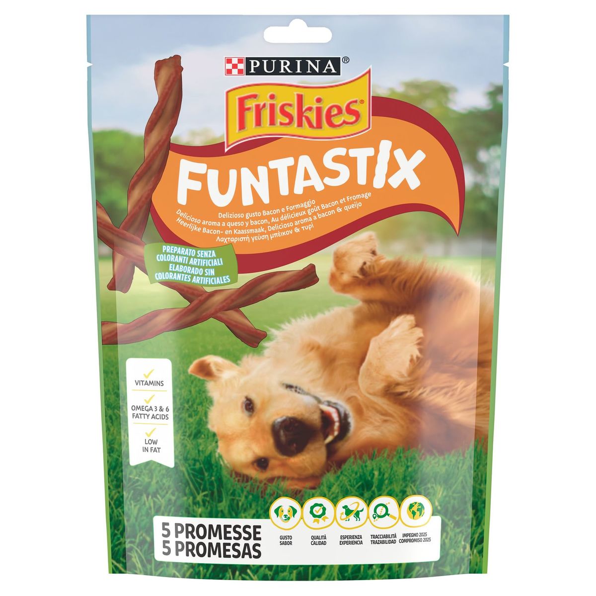 Friskies Funtastix Heerlijke Bacon- & Kaassmaak 175 g