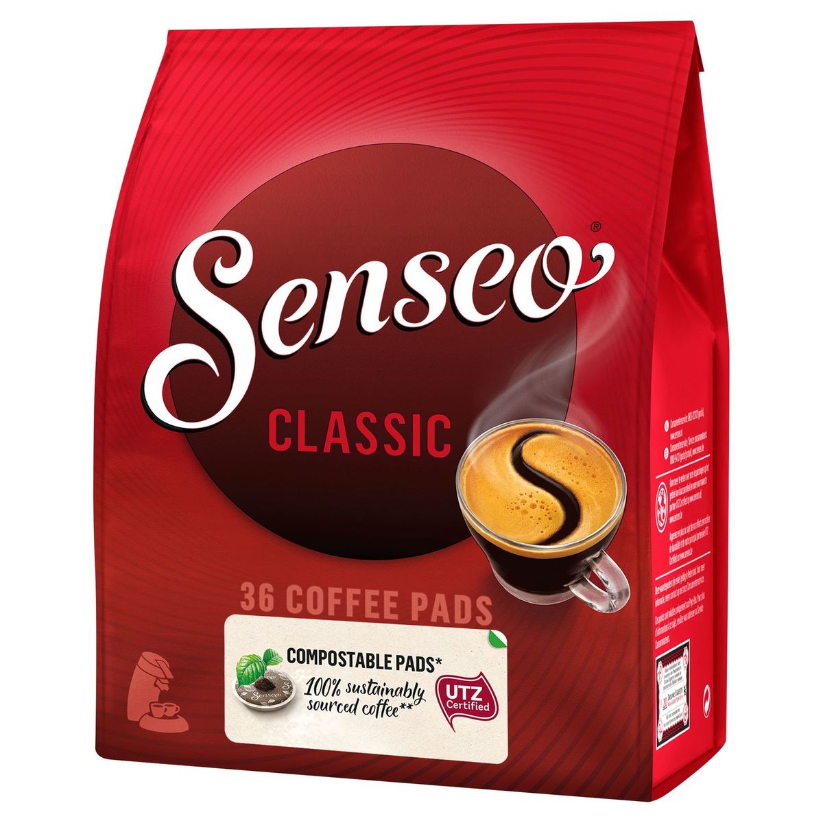 SENSEO® Café Dosette Compostables* Classic 36 Pièces