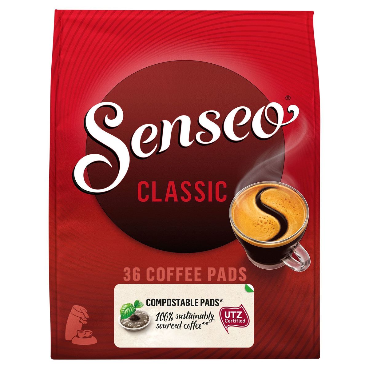 SENSEO® Koffie Pads Composteerbaar* Classic 36 Stuks