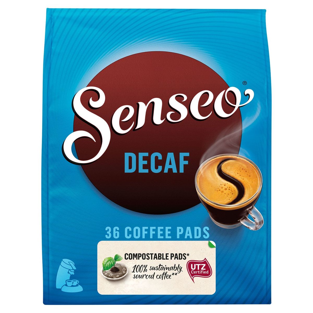 SENSEO® Koffie Pads Composteerbaar* Decaf 36 Stuks