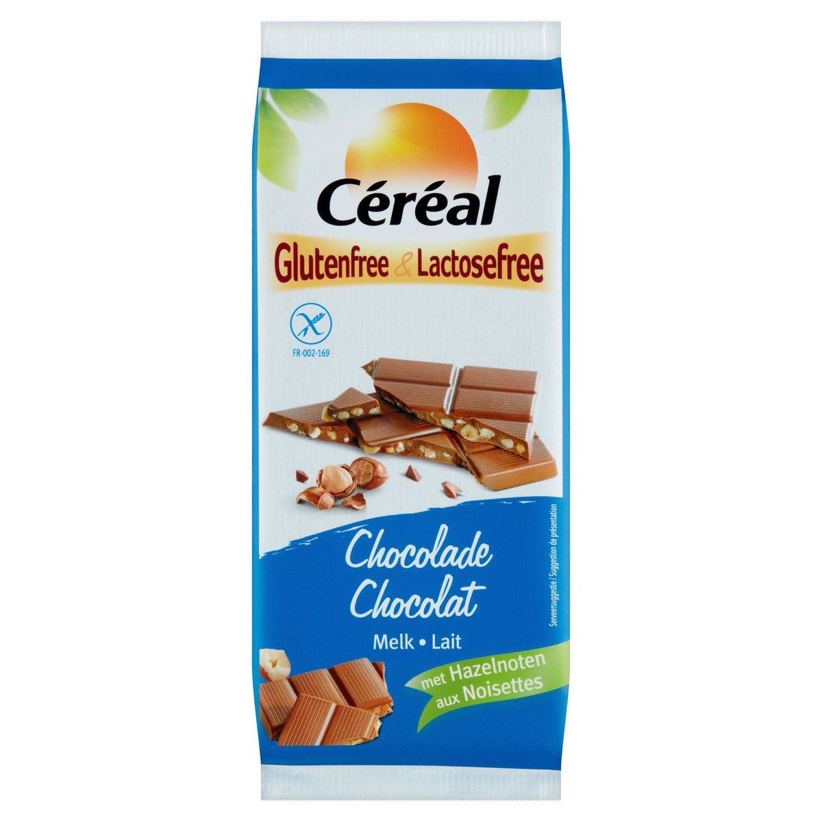 Céréal Glutenfree & Lactosefree Melkchocolade met Hazelnoot 100 g