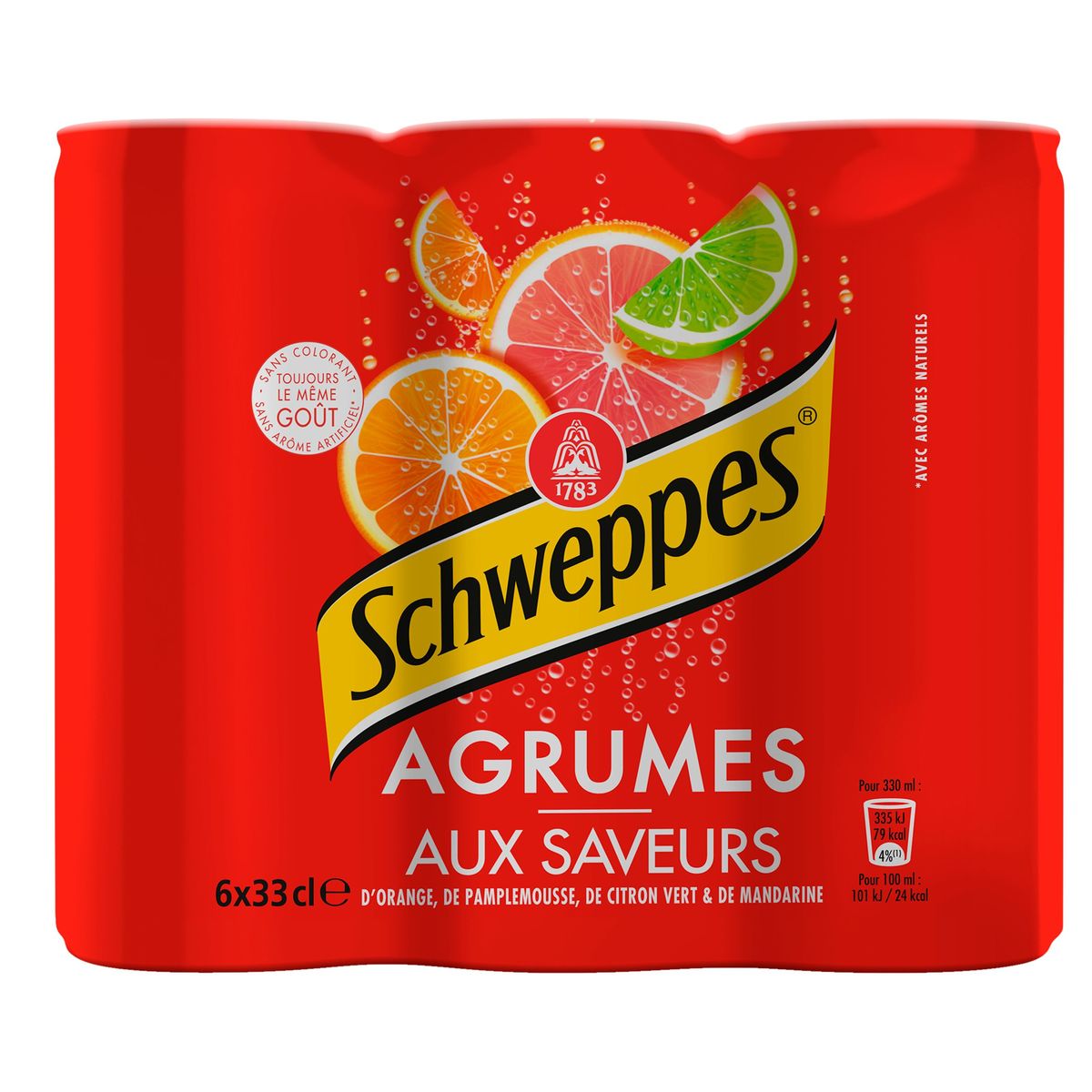Schweppes Agrumes 6 x 33 cl