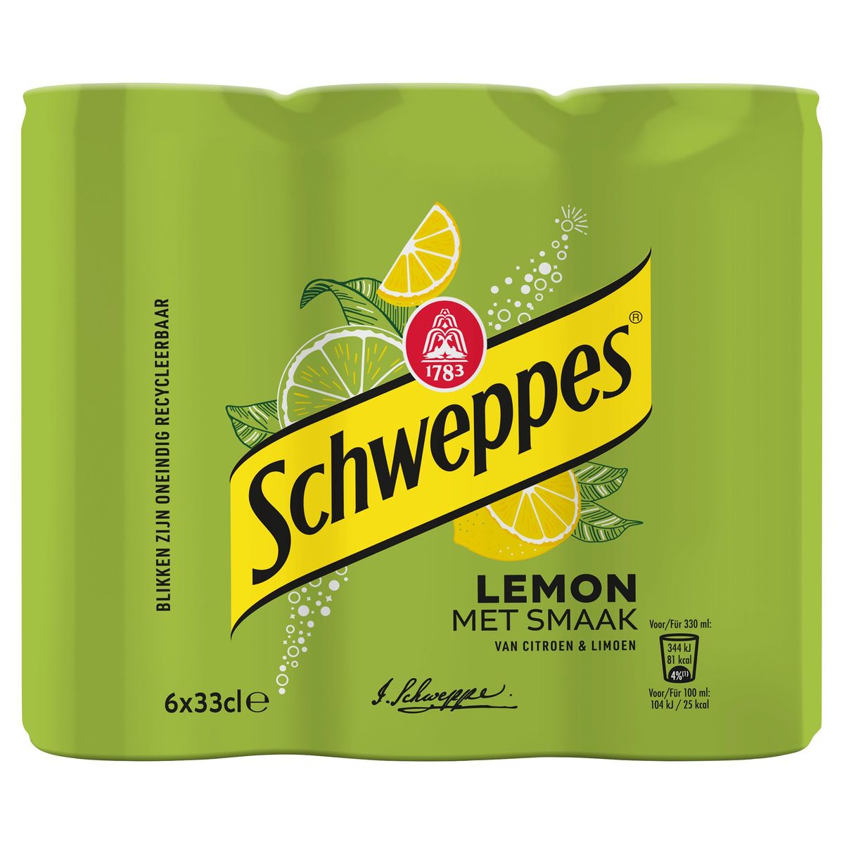 Schweppes Lemon 6 x 33 cl