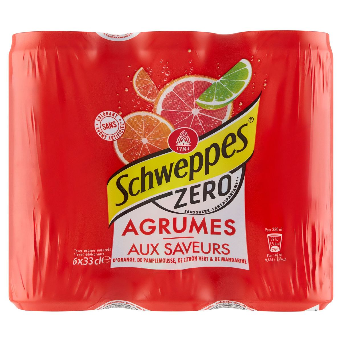 Schweppes Agrumes zero 6x33cl