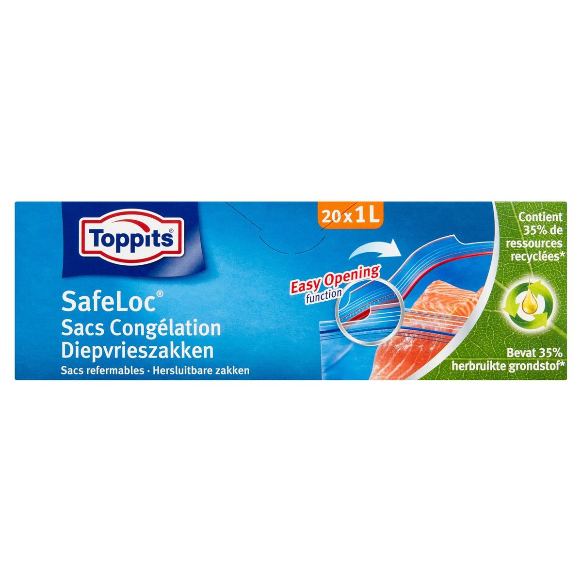 Toppits Safeloc Diepvrieszakken Met Dubbele Zip Sluiting 1 L Stuks Carrefour Site Toppits Safeloc Diepvrieszakken Met Dubbele Zip Sluiting 1 L Stuks Carrefour Site