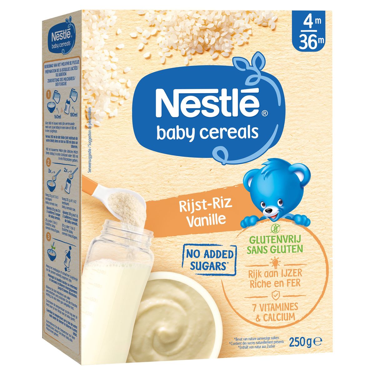 Nestlé Baby Cereals Céréales bébé Riz-Vanille dès 4 mois 250g