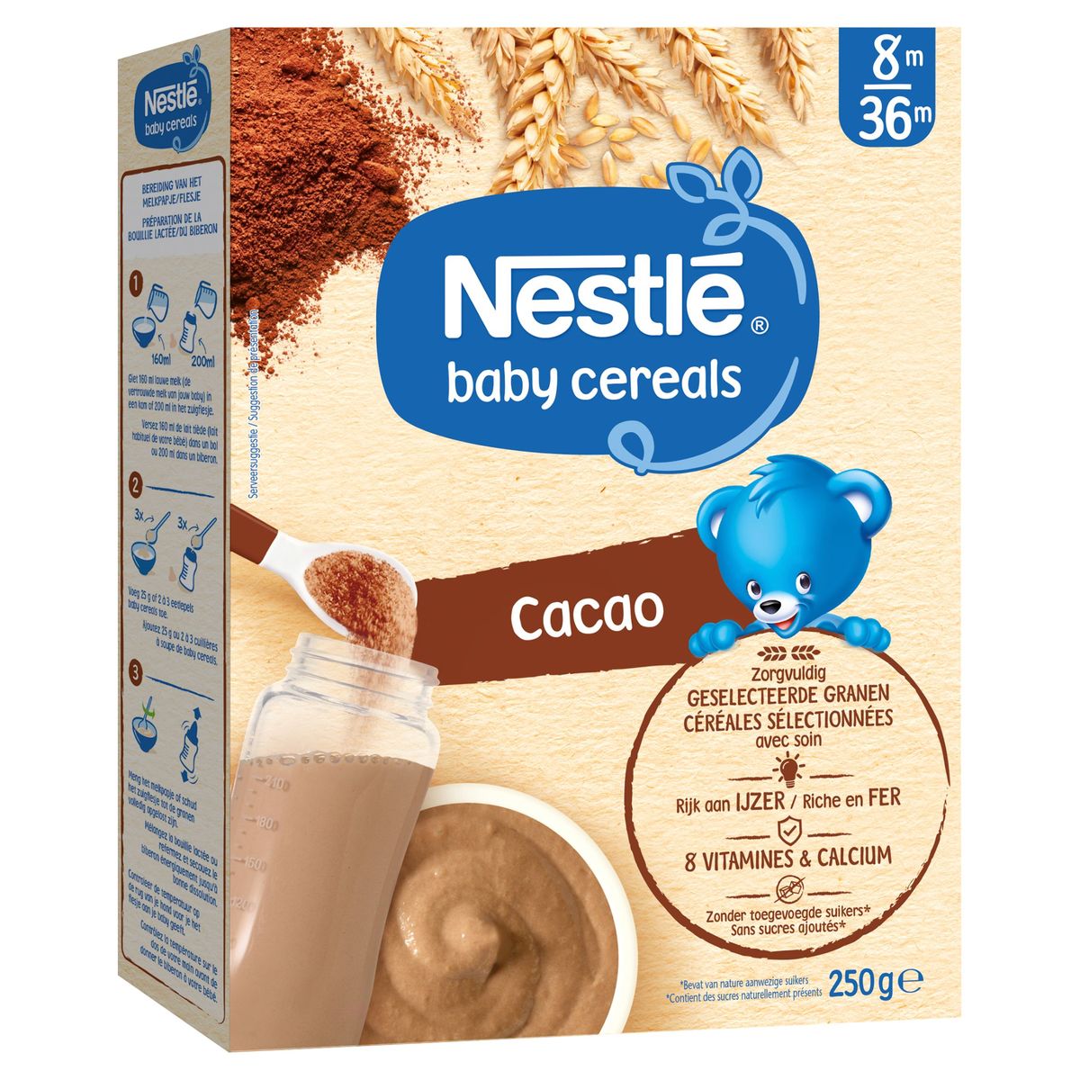 Nestlé Baby Cereals Granen Cacao vanaf 6 maanden 250g