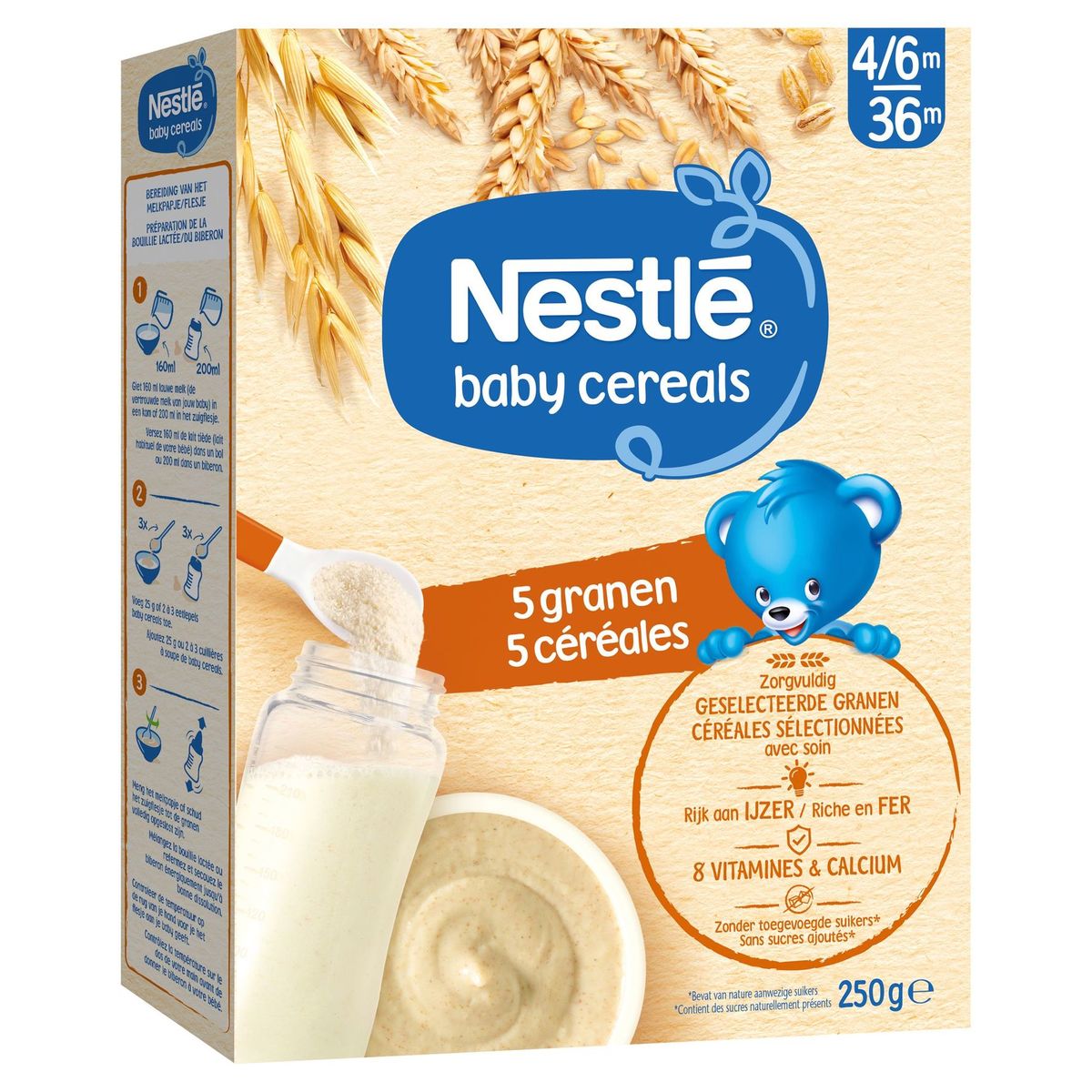 Nestle Baby Cereals 5 Cereales Des 6 Mois 250 G Carrefour Site