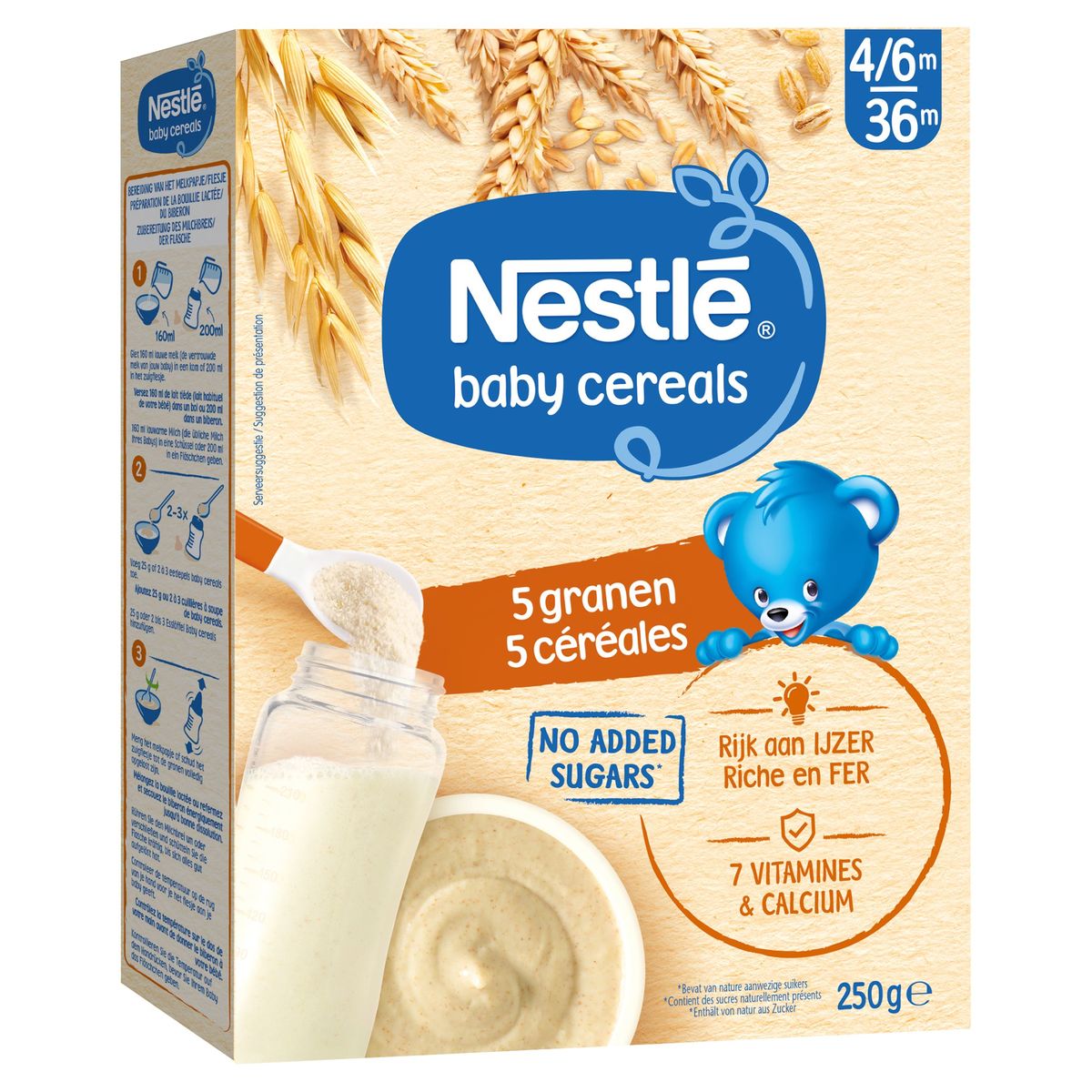 Nestlé Baby Cereals 5 Granen vanaf 6 maanden 250g